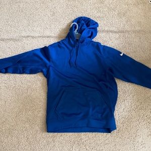Blue Nike pullover hoodie